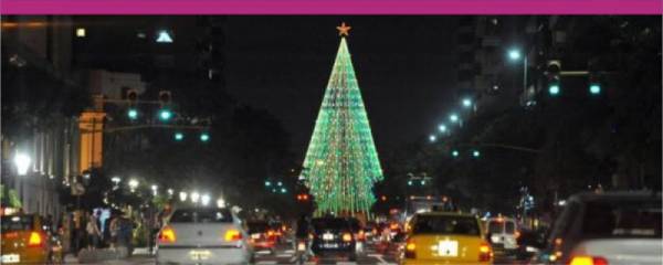 EL MARTES 8 SE ENCIENDE EL ARBOL GIGANTE DE NAVIDAD EN PLAZA ESPAÑA