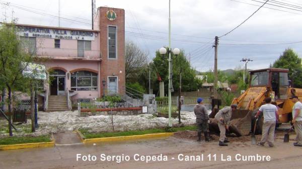 FOTOS DE LA TORMENTA CON MUCHA PIEDRA EN VILLA GIARDINO