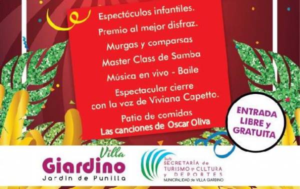 EL LUNES 27 HAY CARNAVAL EN BARRIO LA HIGUERITA