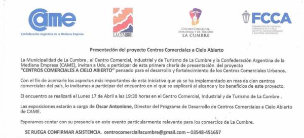 HOY LUNES 17 SE PRESENTA EL PROYECTO DEL CENTRO COMERCIAL