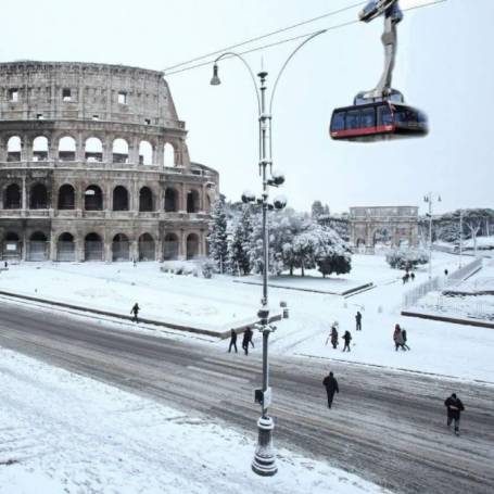 GAROZZO NOS ENVIA FOTOS DE ROMA NEVADA