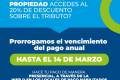 PRORROGA: HASTA EL 14 DE MARZO SE PUEDE PAGAR EL IMPUESTO MUNICIPAL ANUAL